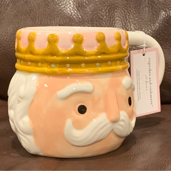 Pink Nutcracker Face Hand Painted Ceramic Christmas Mug - Cupcakes & Cashmere - Picture 10 of 12